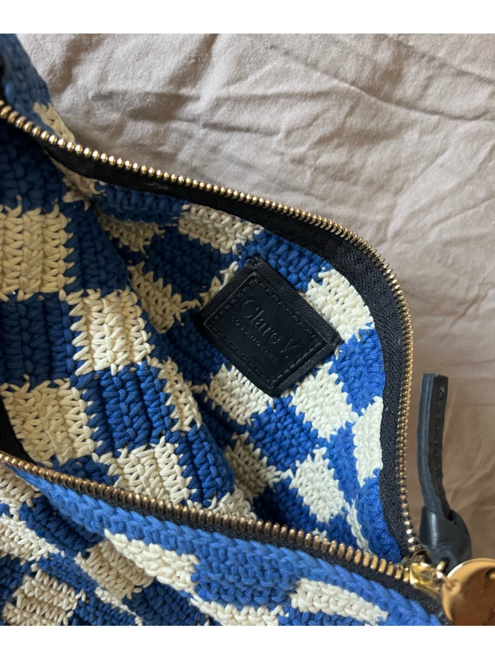 Clare V Crochet Cotton Foldover Clutch - Picture 7 of 8